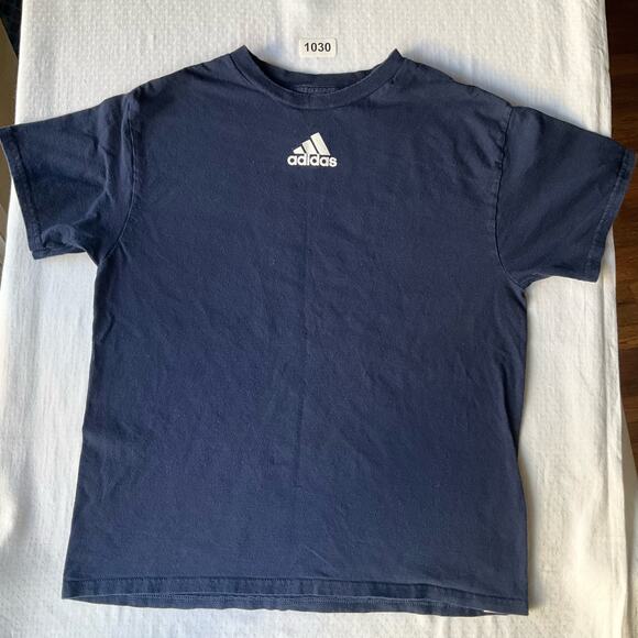 Adidas Women’s Basic Short Sleeve T-shirt w Logo size M, Navy Blue - Picture 1 of 6